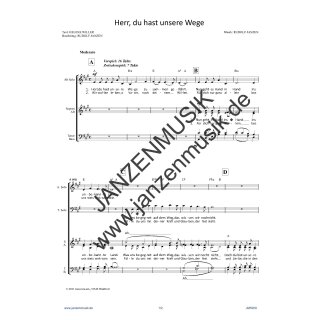 Herr, du hast unsere Wege - SATB