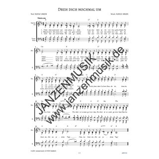 Dreh dich nochmal um - SATB