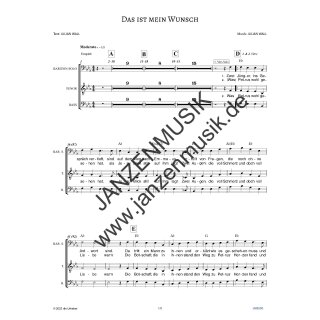 Das ist mein Wunsch - TTBB